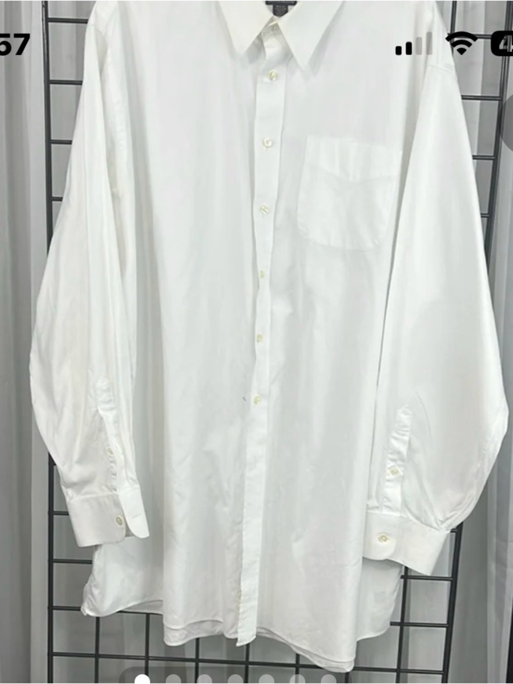 Classic Men's White Button-Down Dress Shirt from Jos A Banks